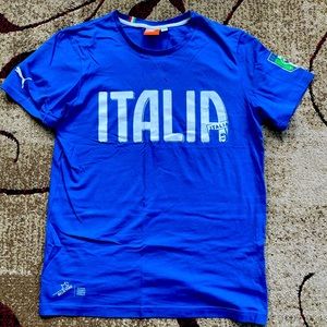 Puma Italy National Football Team Official T Shirt Size Small Italia
